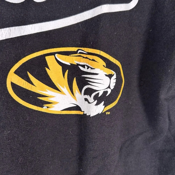 Kansas City Royals Mizzou Shirt Men Medium Black Short Sleeve Crew Neck Champion - Picture 6 of 11